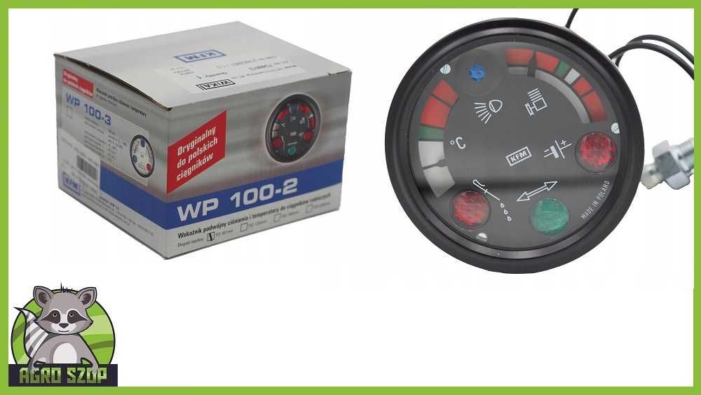 Dwuwskaźnik zegar Ursus C-360 oryginalny POLSKI WIKA