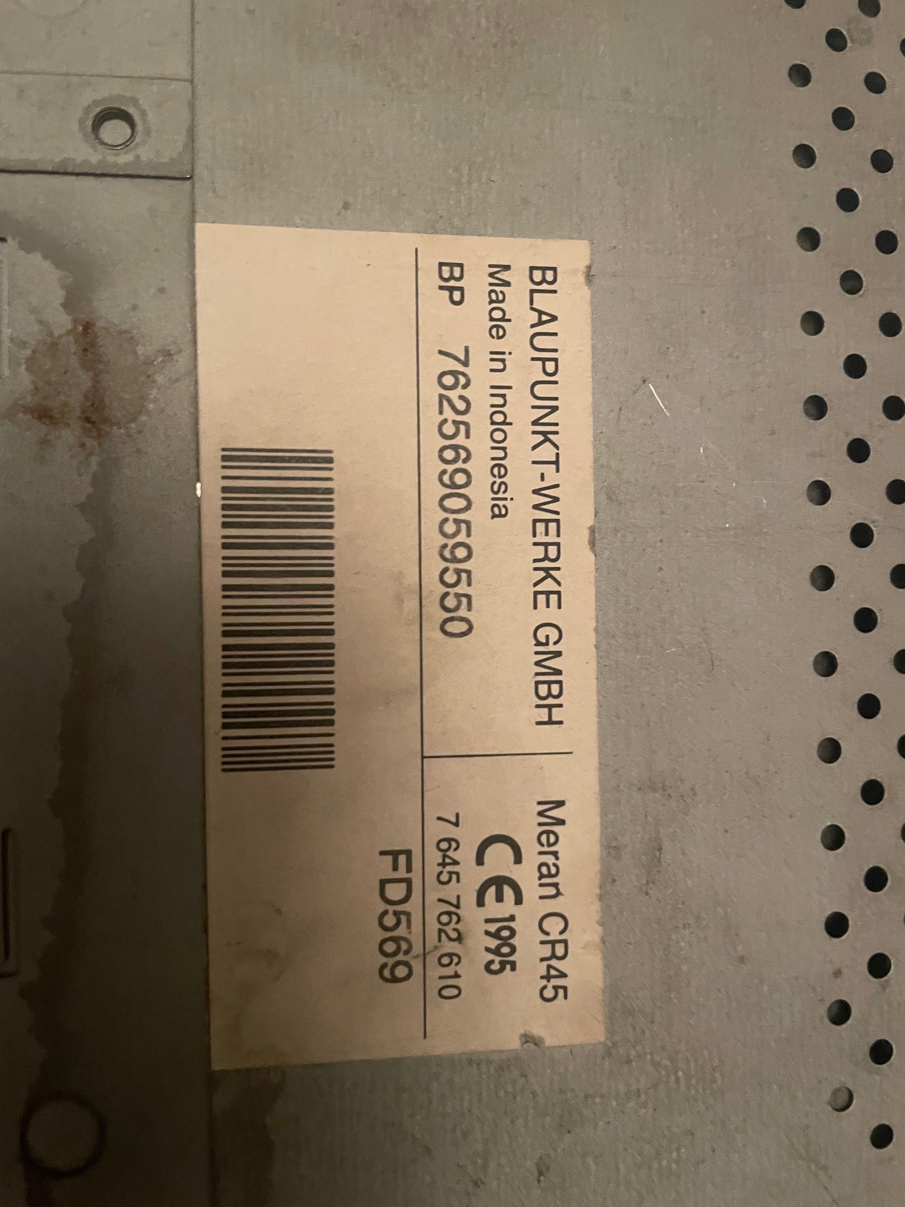 Rádio Auto Blaupunkt