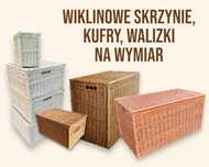 Wiklinowe skrzynie kufry walizki na wymir