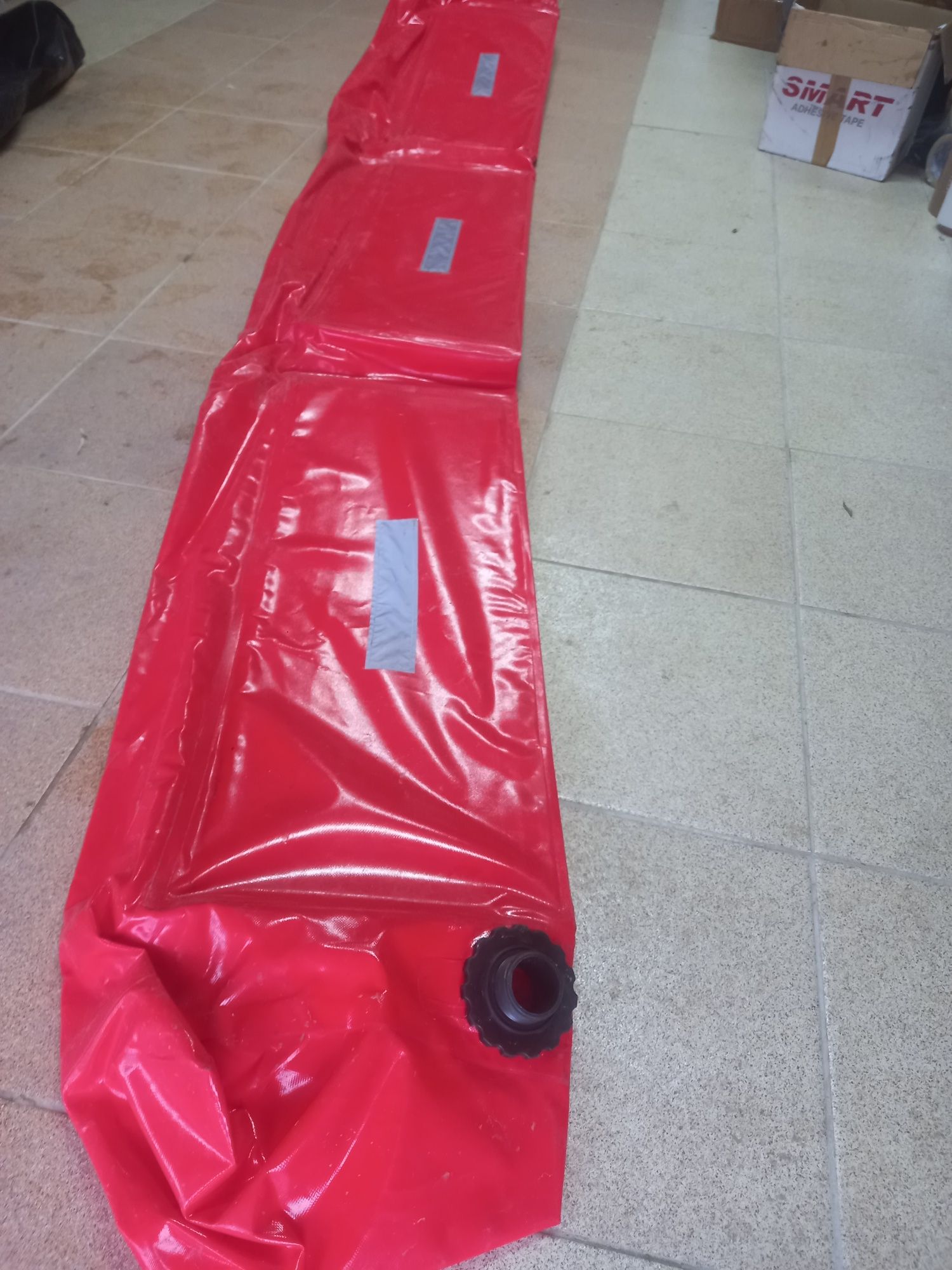 Przemysłowa rura przeciwpowodziowa z PVC,300x30x30cm, czerwona