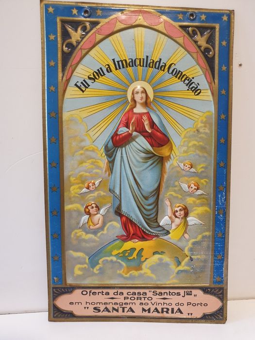 antigas chapas religiosas publicitárias