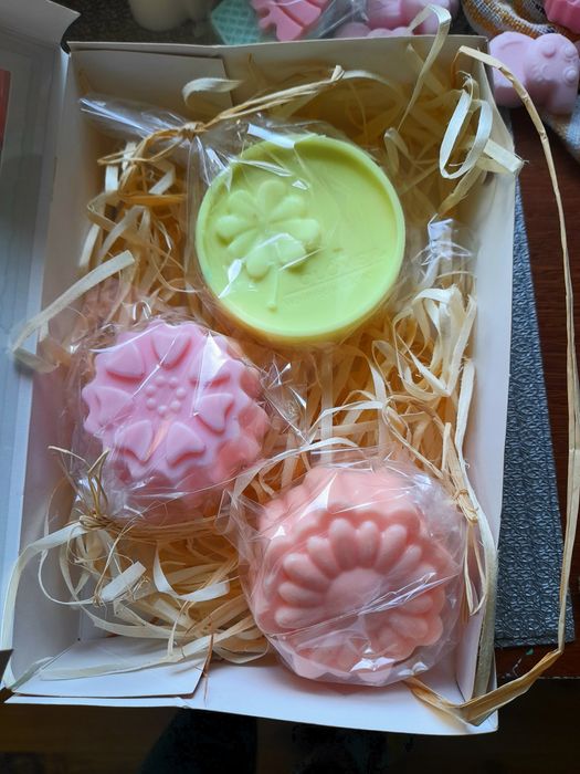 Zestawy mydełek  ręcznie wykonane walentynki Dzień Matki Dzień Babci