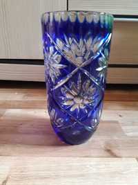 wazon kryształowy kobaltowy
