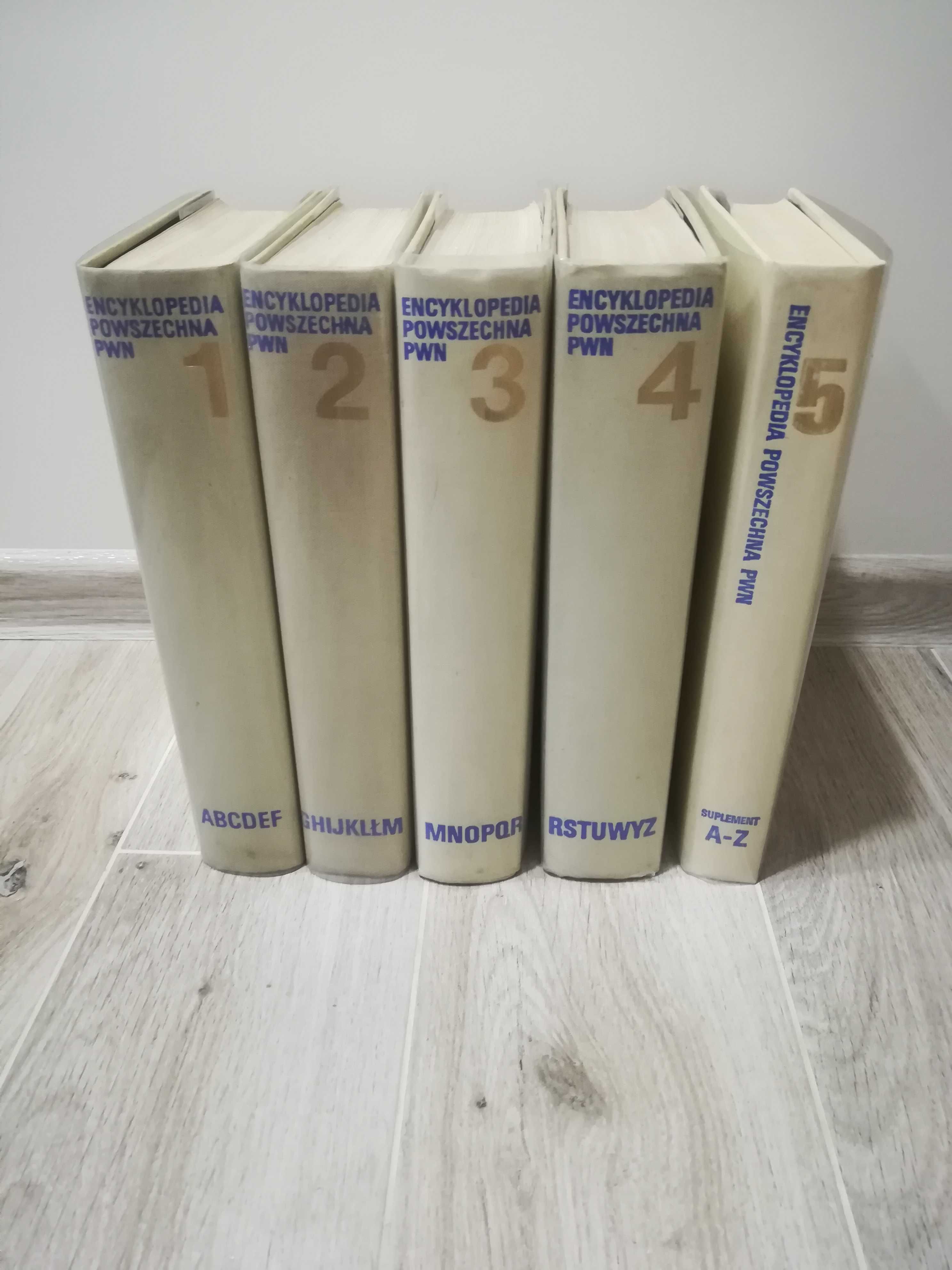 kolekcjonerska Encyklopedia PWN  5 tomów -PRL / Okazja