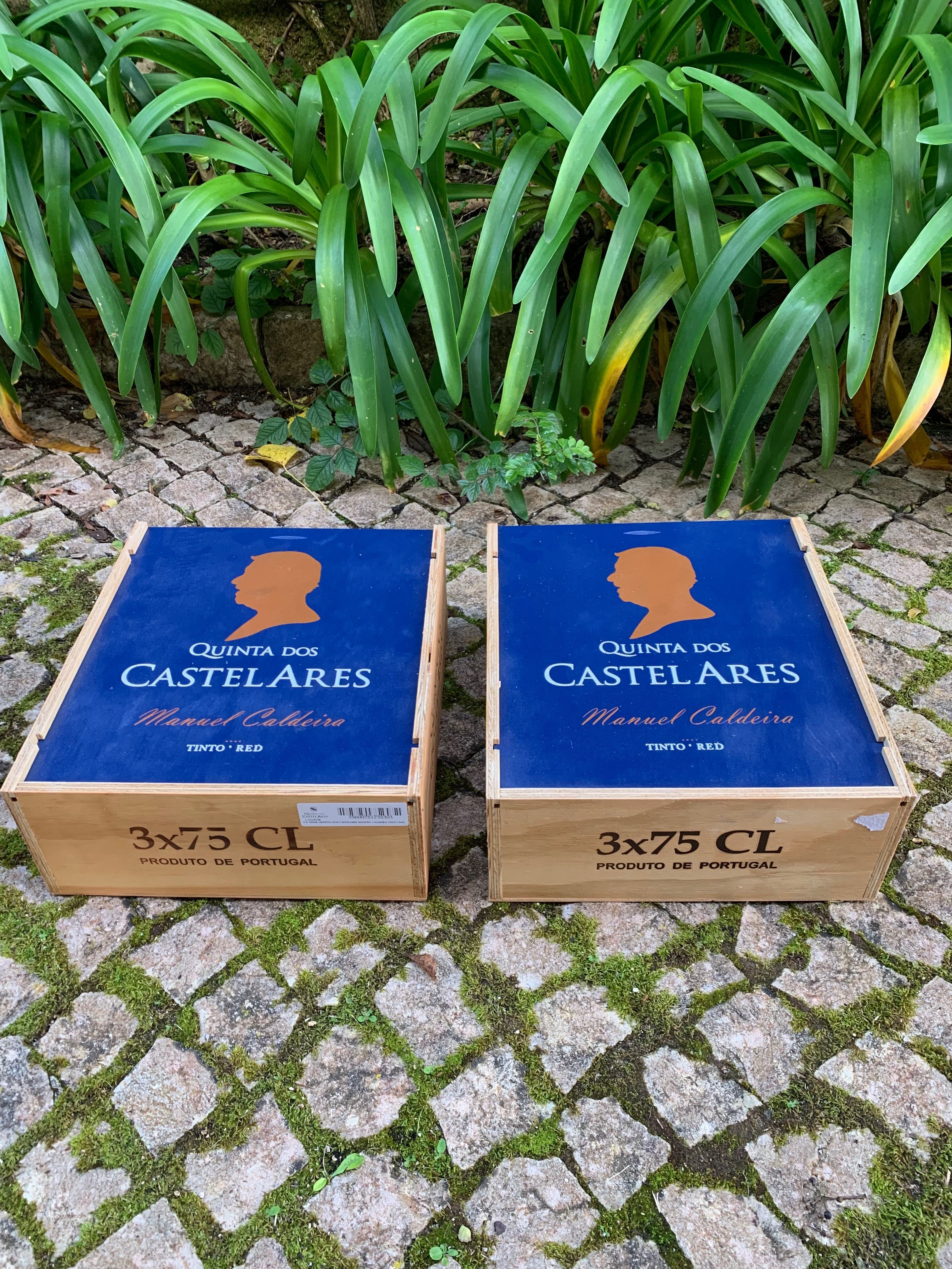 2 caixas madeira arrumação Castelares