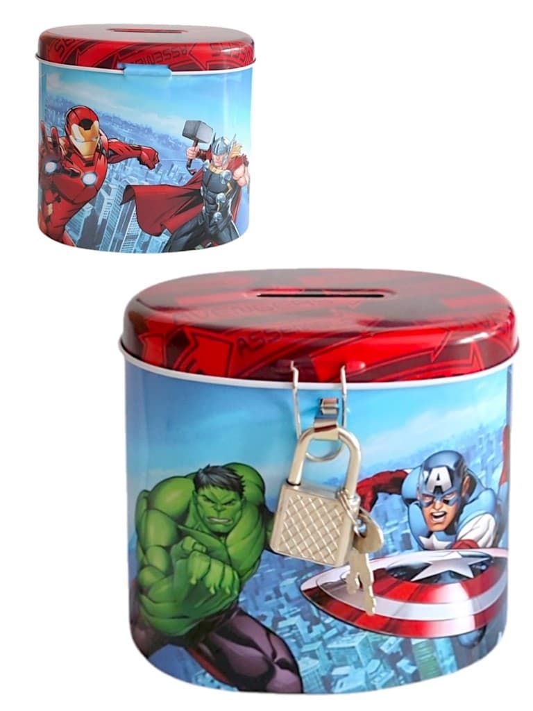 Mała skarbonka metalowa puszka na kluczyk Avengers