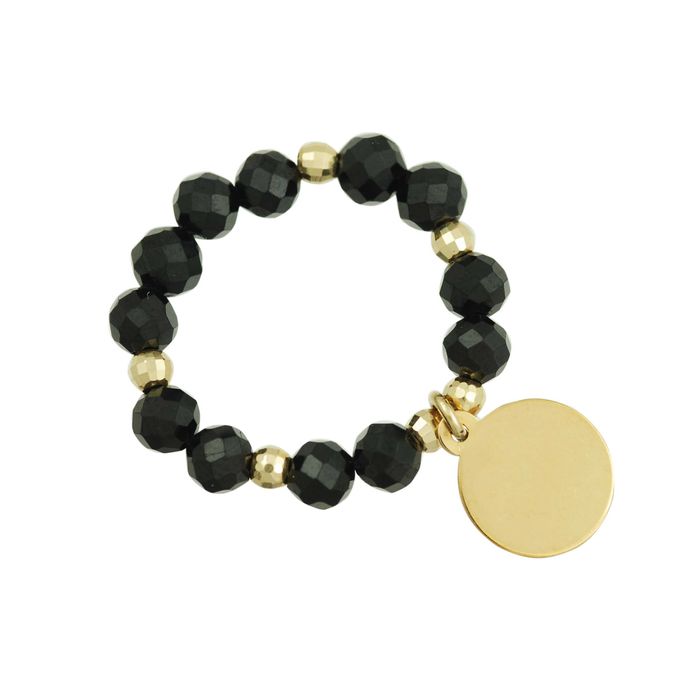 Złoty pierścionek z zawieszką próba 585