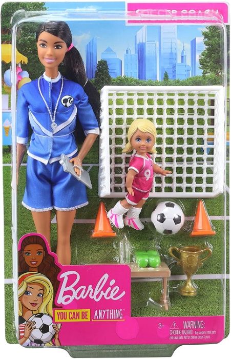 Барби футбольный тренер по футболу Barbie Soccer Coach брюнетка