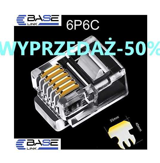 Złącze modularne gniazdo Wtyczka RJ12 6p6c (100szt.) - 50%