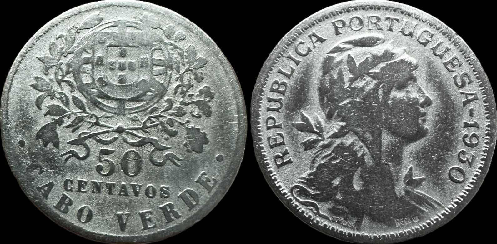 Moeda de 50 Centavos - 1930 - Cabo Verde