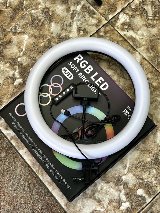 Кольцевая лампа RGB MJ33 для Тик Тока. Оригинал 100%