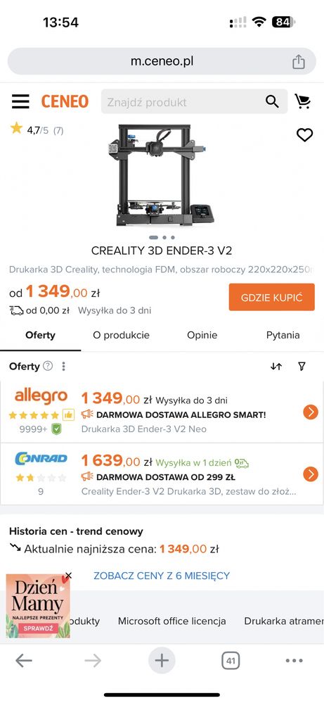 Drukarka 3D Creality Ender-3 V2