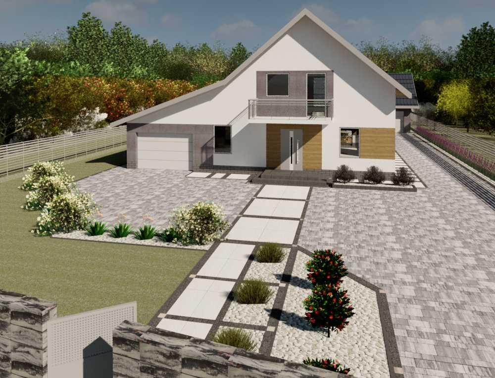 Projekt kostki brukowej 2D, 3D Realizacja 48h! Wirtualny spacer