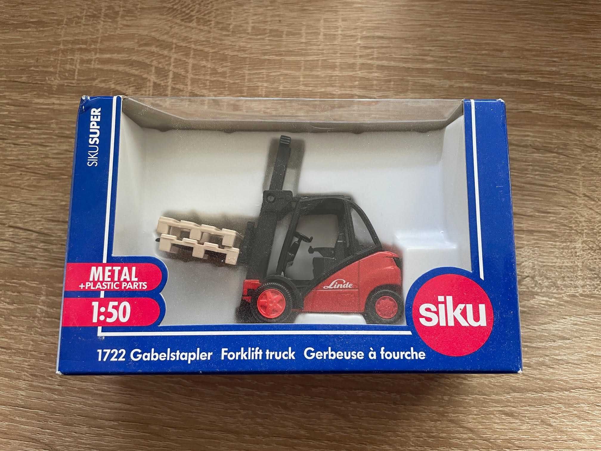 Model - 2 szt wózek widłowy Linde by SIKU S1722 -