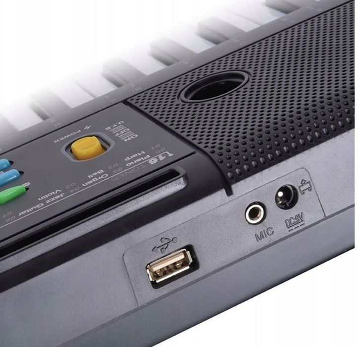 Keyboard nowy idealny do nauki na prezent 61 klawiszy zestaw