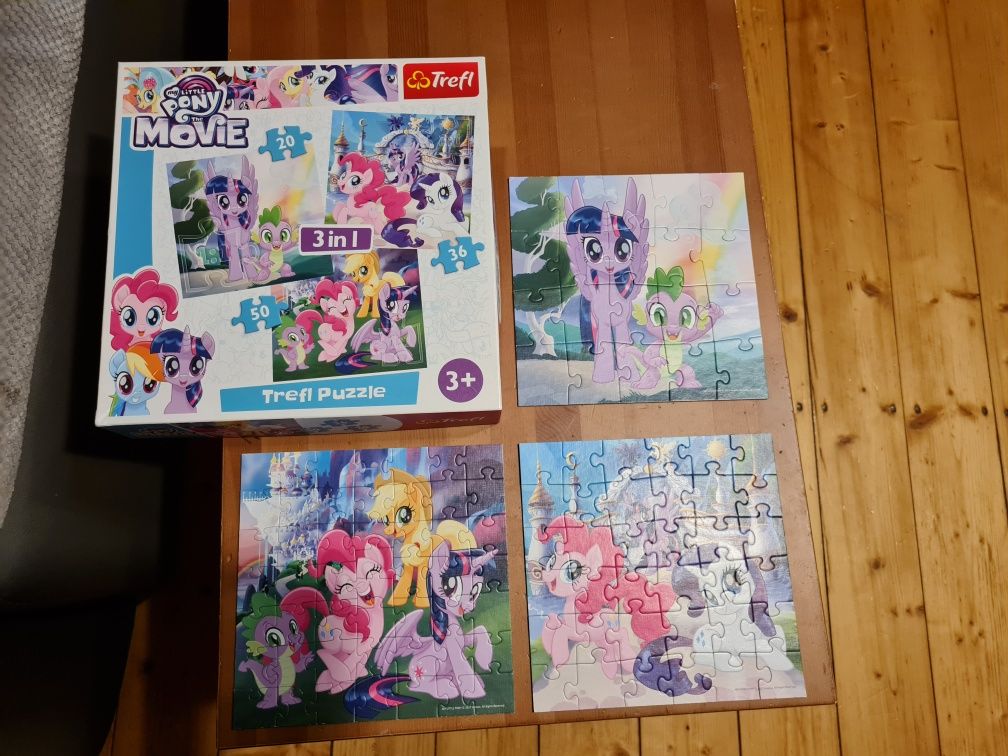 Puzzle Maxi 2szt. Minnie, Nemo + Pony 3w1