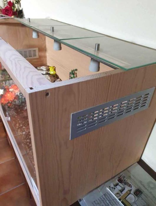 Terrário em Madeira Maciça