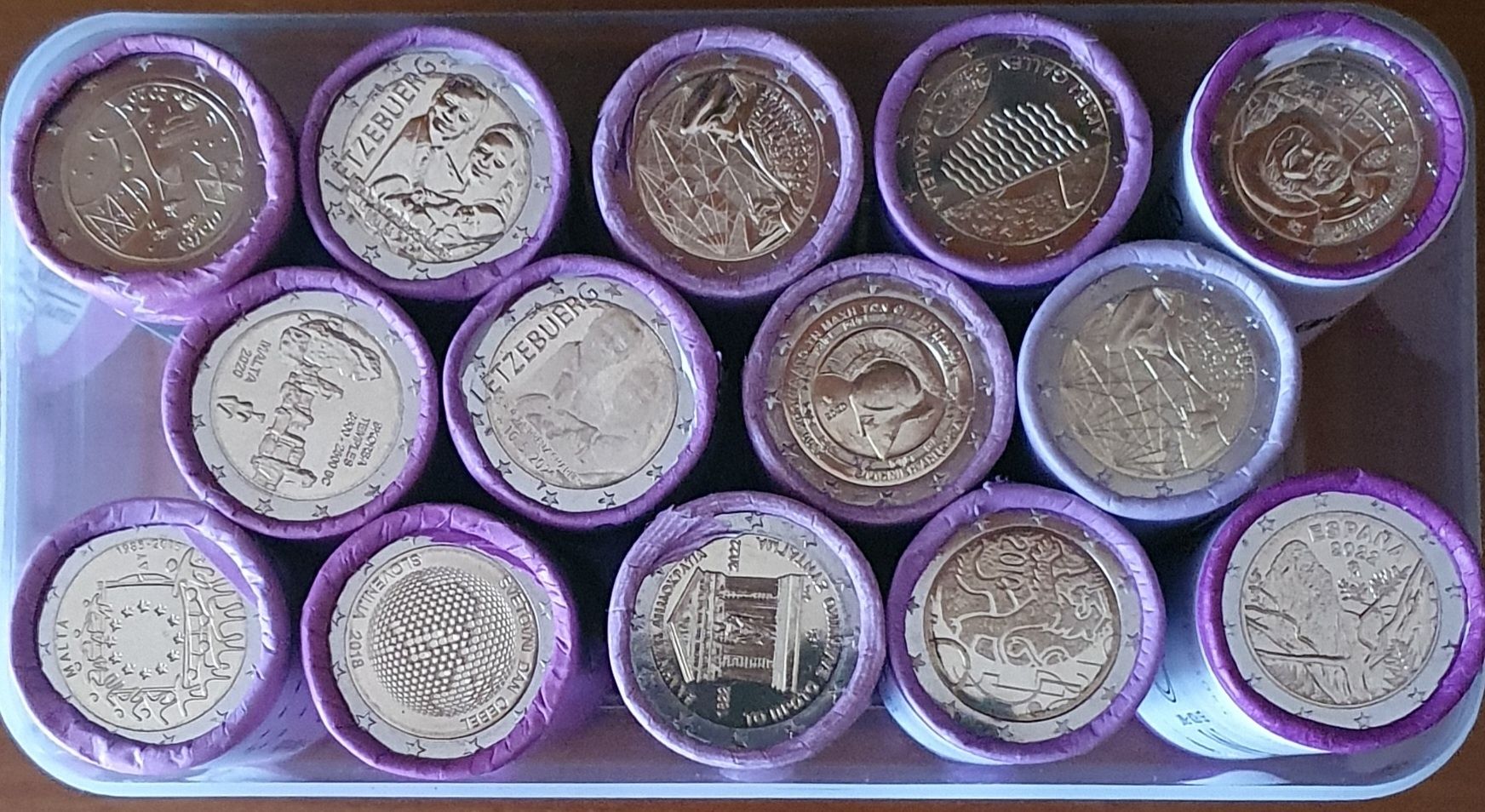 Rolos e Moedas de euros - novas UNC