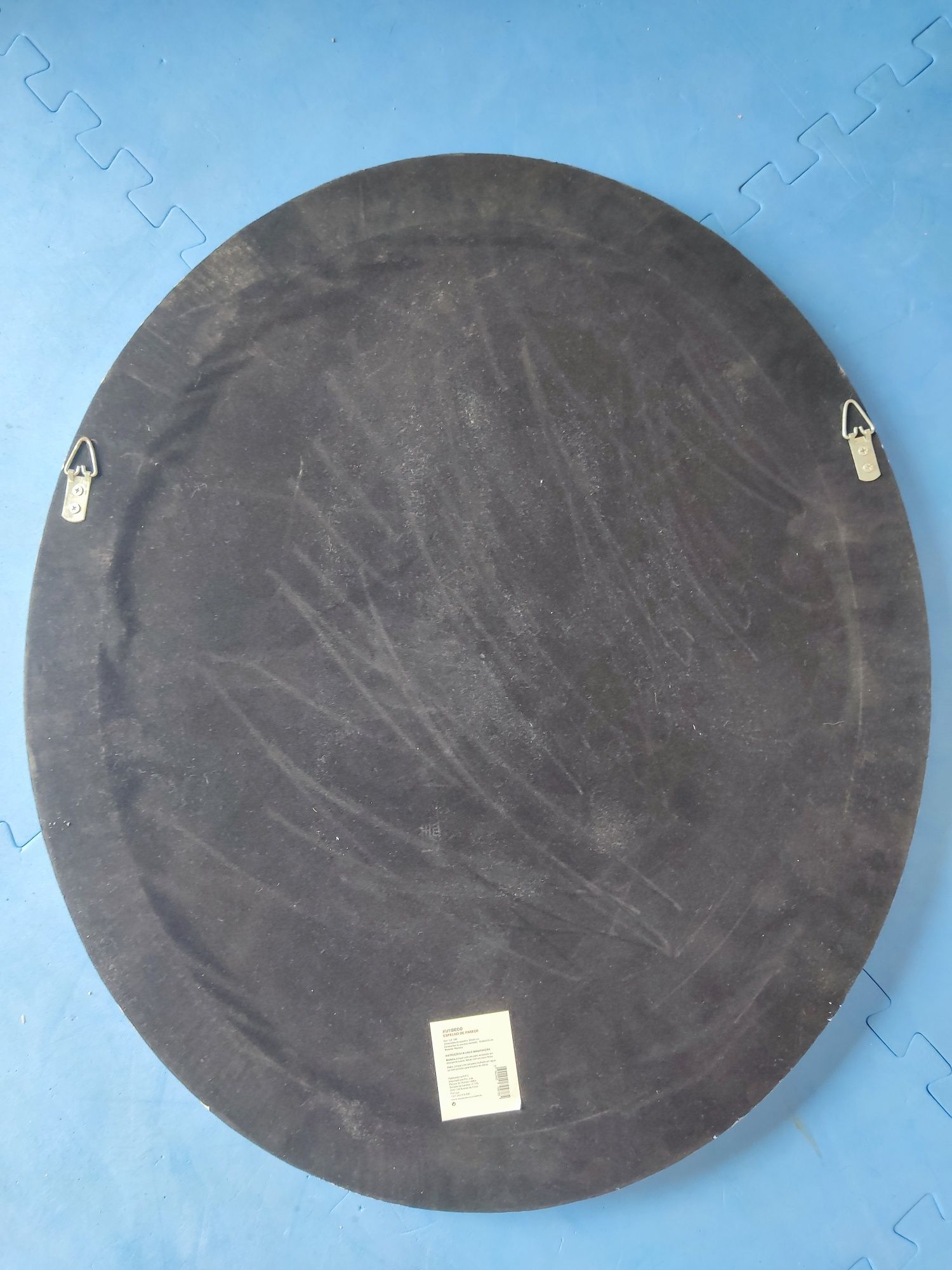 Espelho em madeira oval 70*60