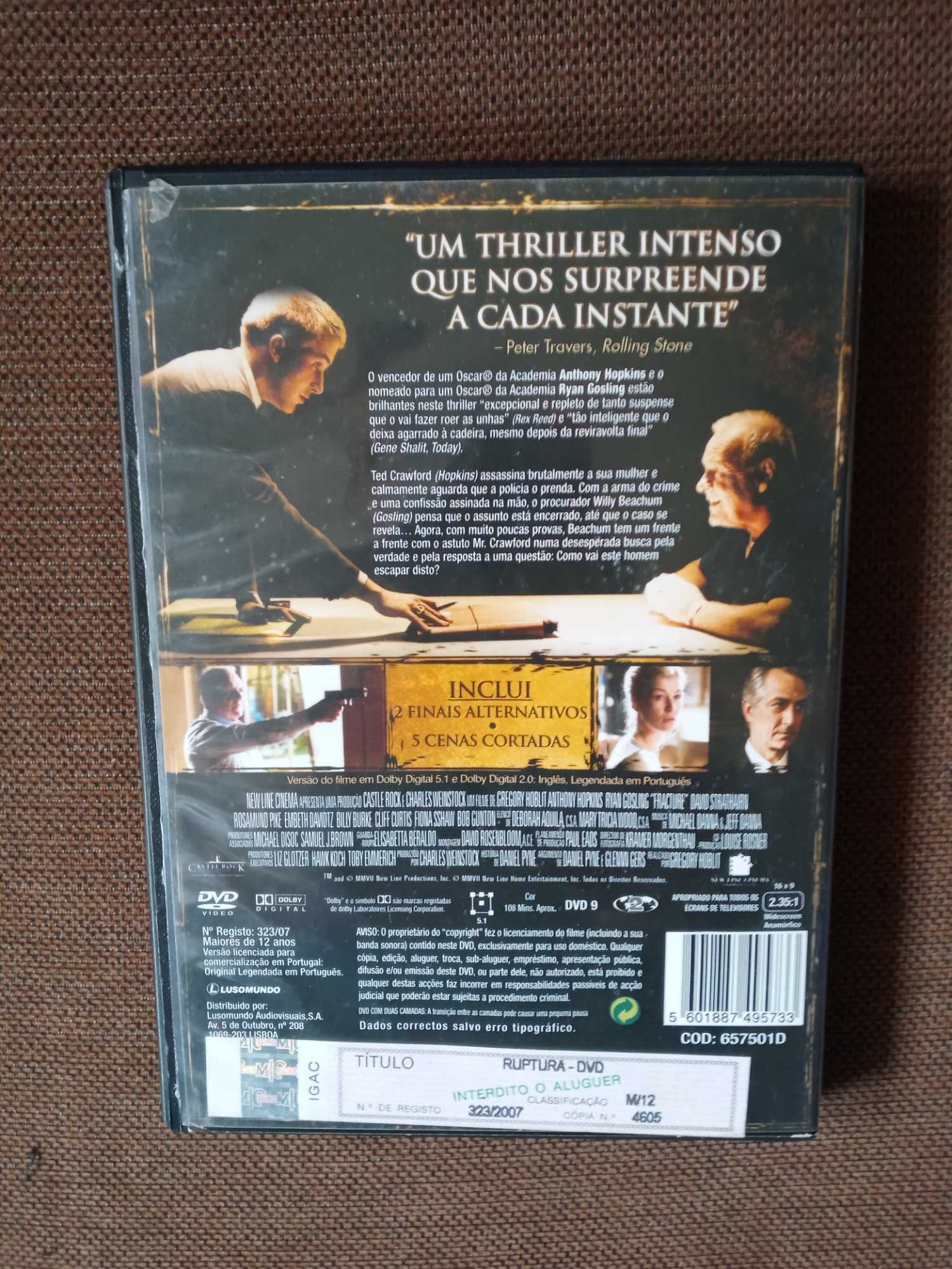 filme dvd original - ruptura