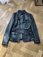 Leather jacket kurtka skórzana skóra Stradivarius M
