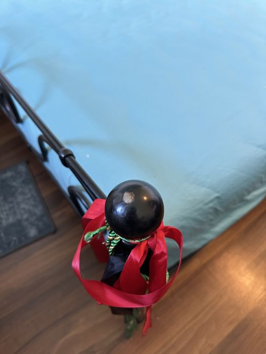 Czarne łóżko kute metalowe "AGNES" 120zx200