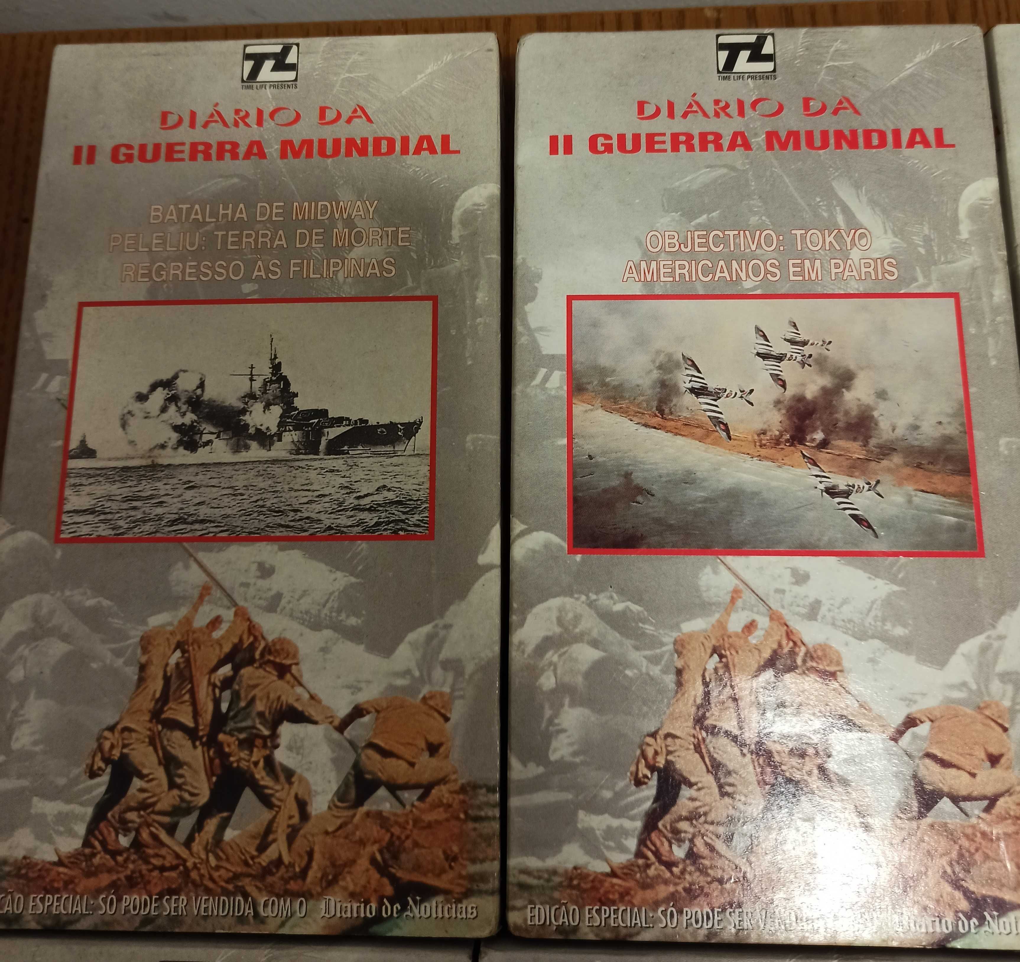 6 vídeos VHS Diário da II guerra mundial