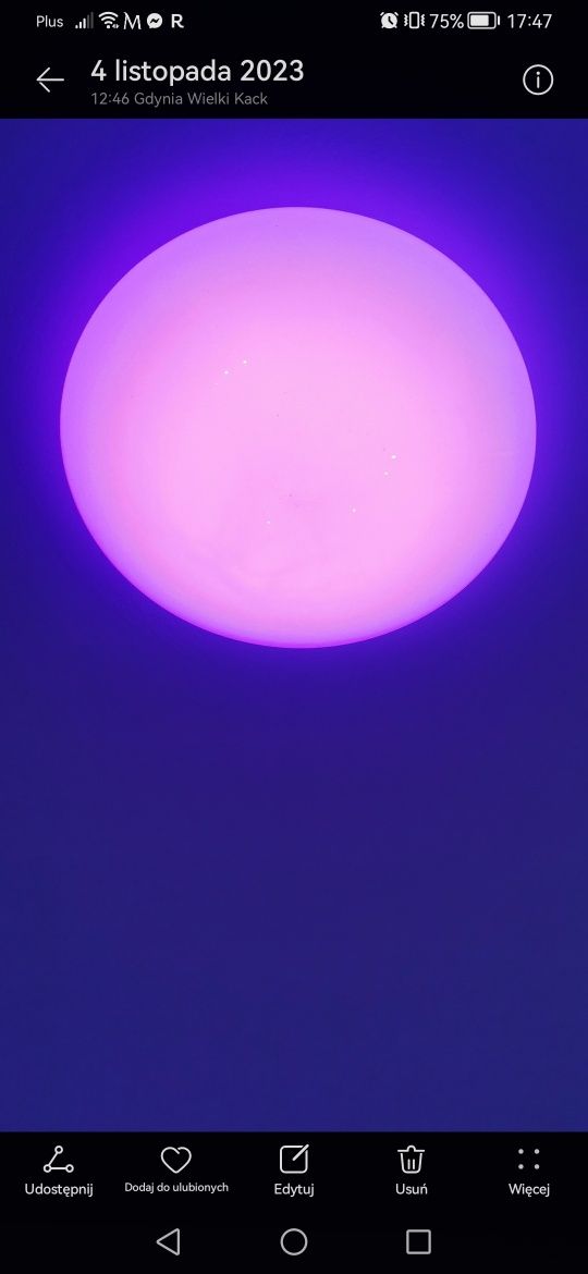 Plafon Led zmieniający kolory