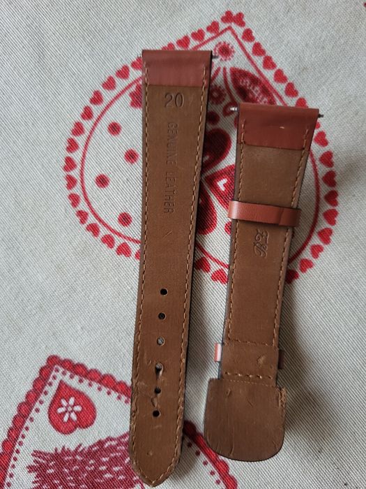 Pasek do zegarka skórzany 20 mm Genuine Leather