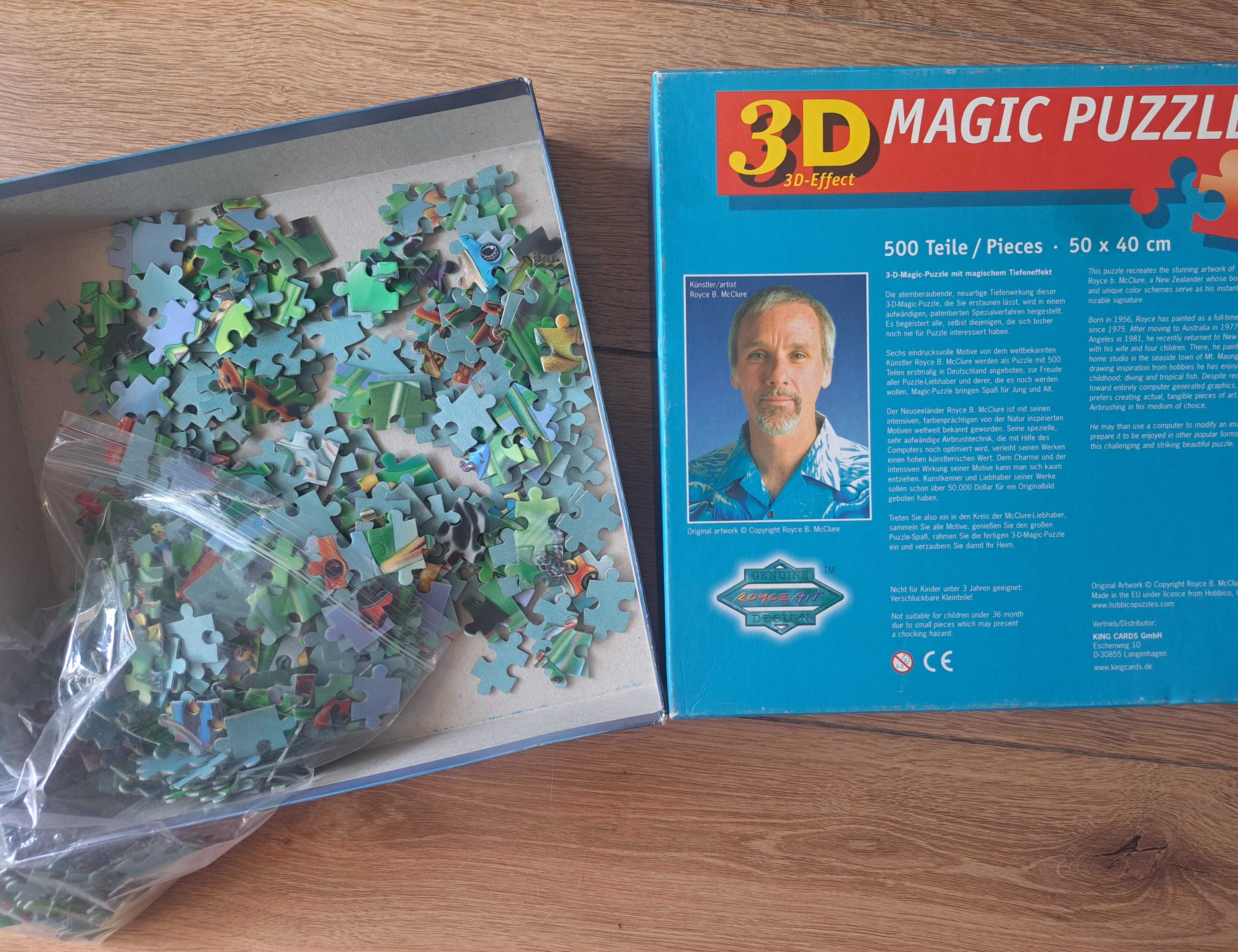 3D Magic Puzzle hologram