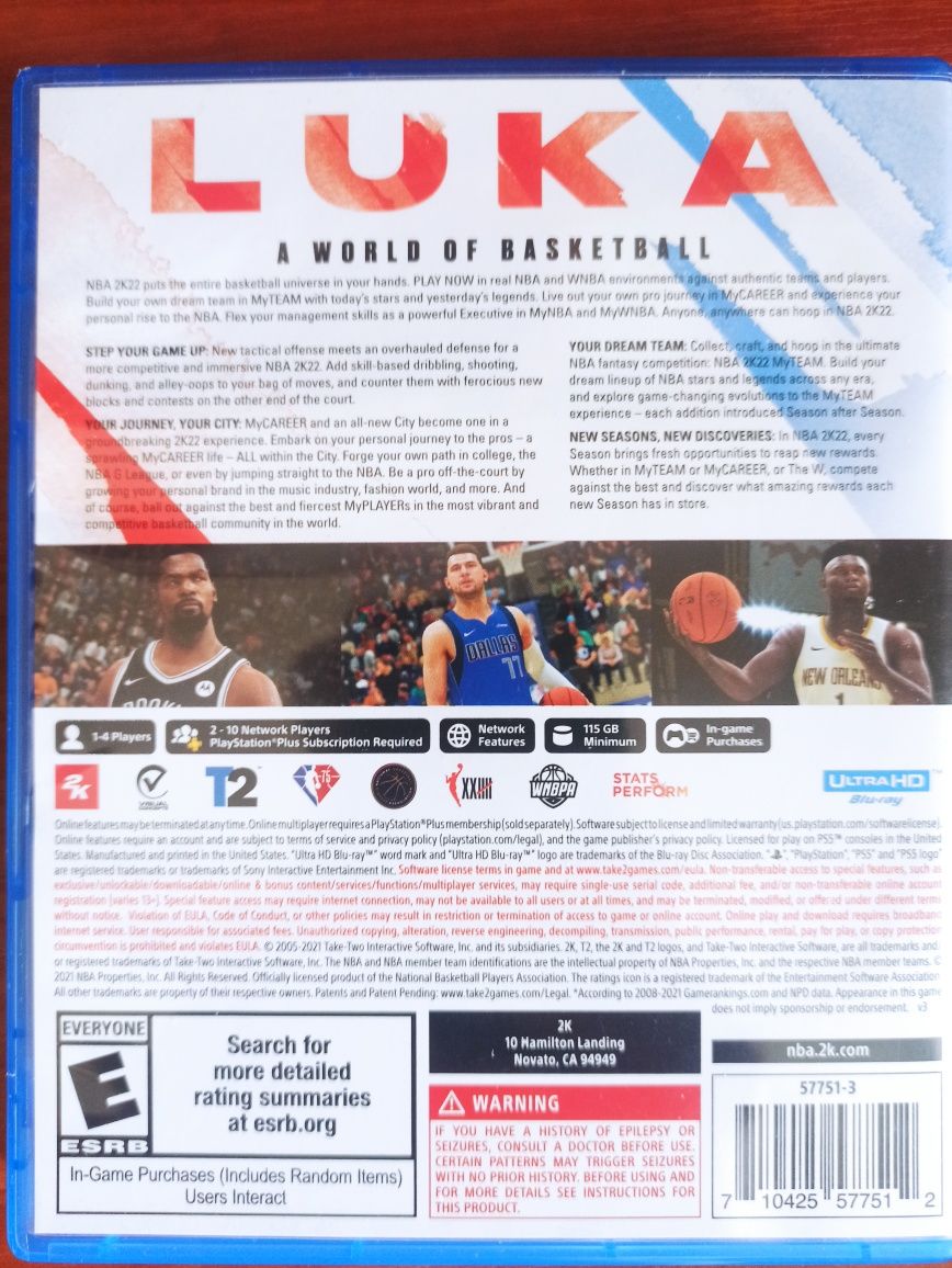 NBA2K 2022 для PS 5