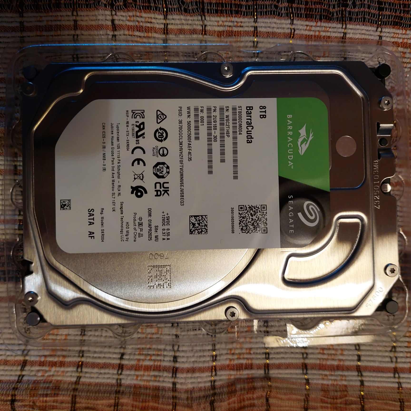 Seagate barracuda 8TB 256MB cache c/factura