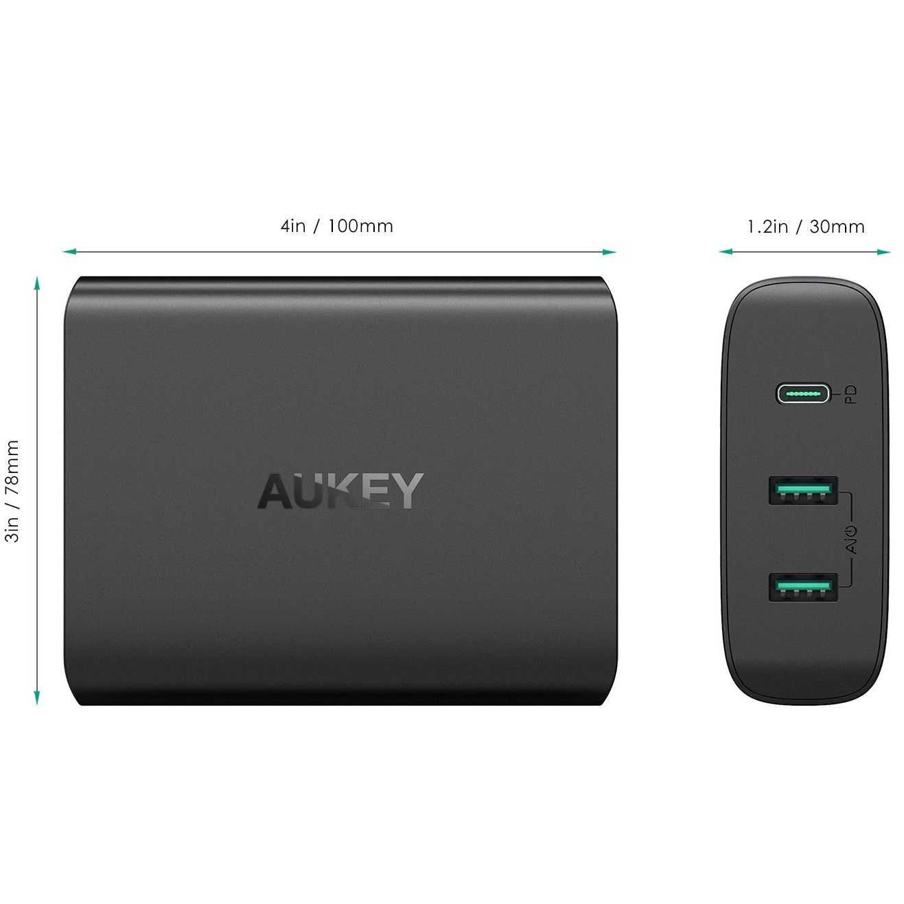 Super ładowarka x3 wyjścia firmy Aukey