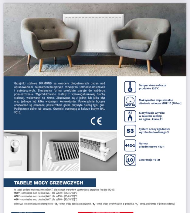 grzejnik grzejniki panelowe zasilanie dolne V33 V 33