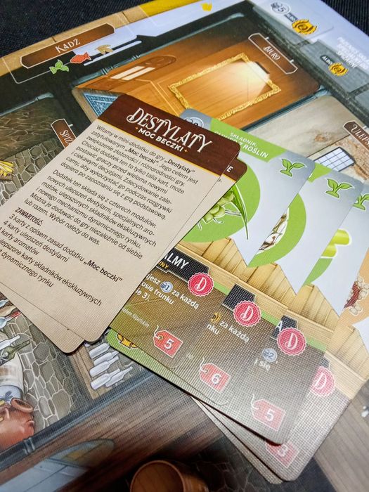 Destylaty + Moc Beczki gra planszowa