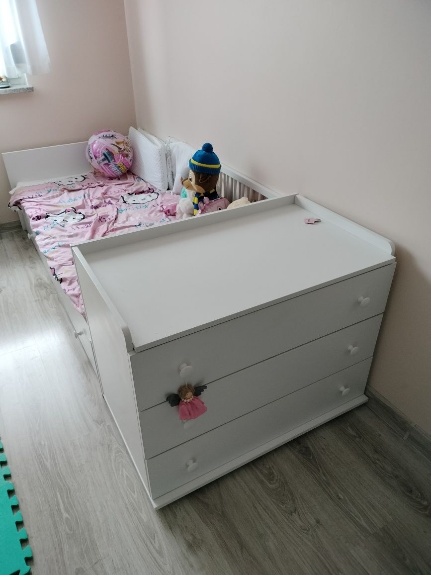 Łóżko dziecięce klupś kompakt biały