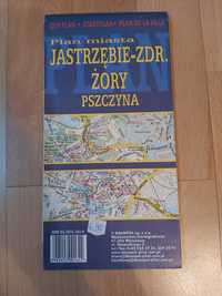 Mapa Jastrzębie Zdrój, Żory, Pszczyna