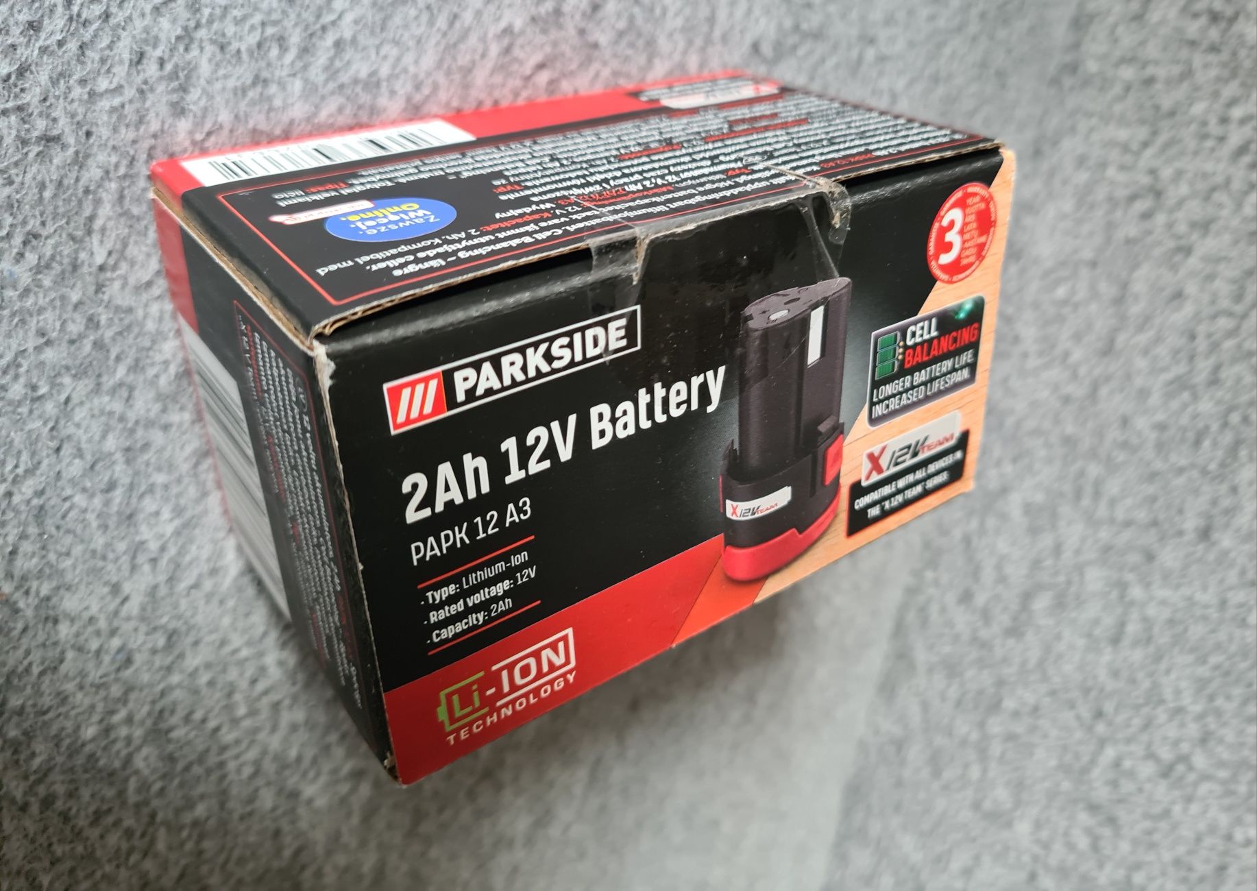 Akumulator Parkside PAPK 12 2Ah 12V TEAM X12 Team