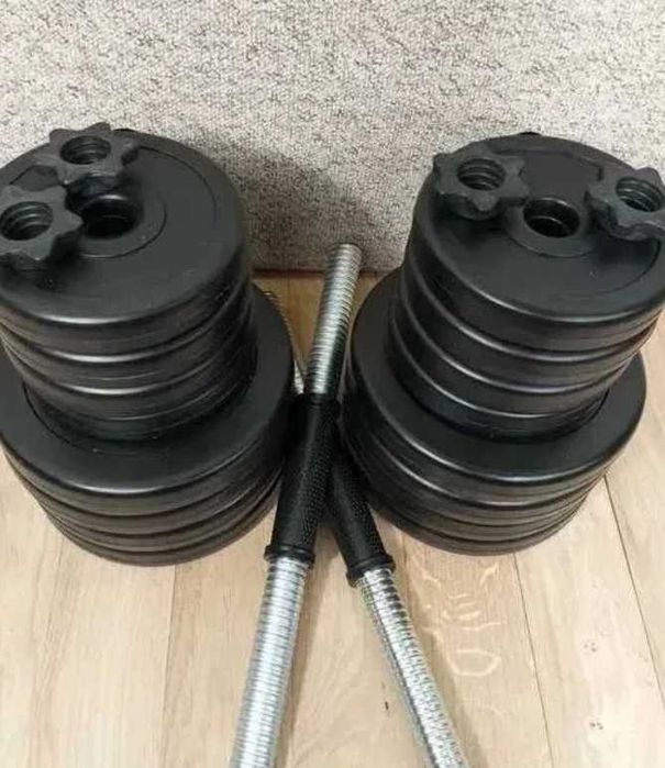 Гантели композитные наборные комплект 2шт по 11кг набор 22кг с дисками