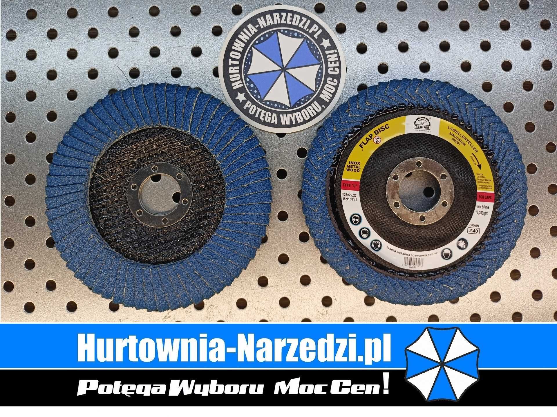 Tarcza Listkowa do pachwin typu "U" 125 x 22,23 mm P40 T27 TEDIAM