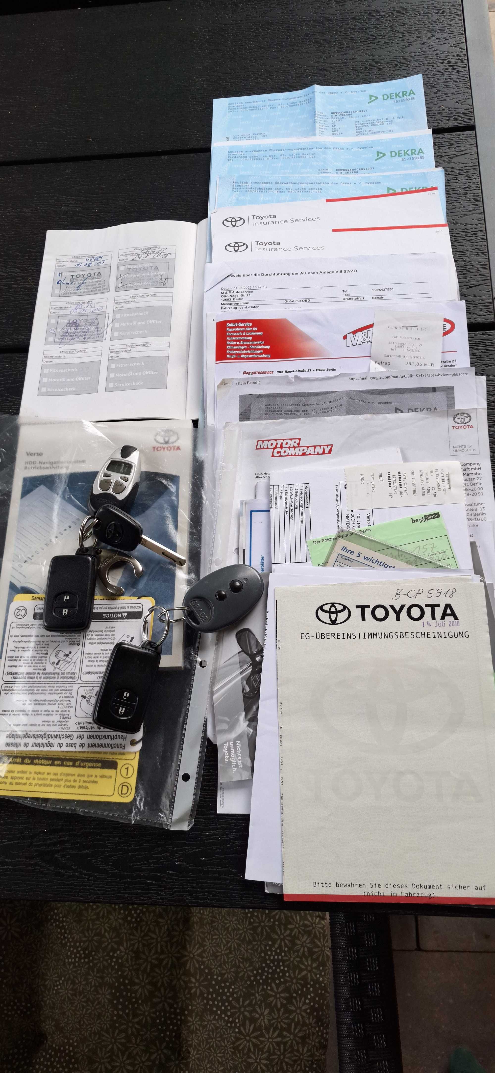 TOYOTA VERSO 1.8 147km/AUTOMAT/Xenon/Keyless/114000km/Panorama/WEBASTO