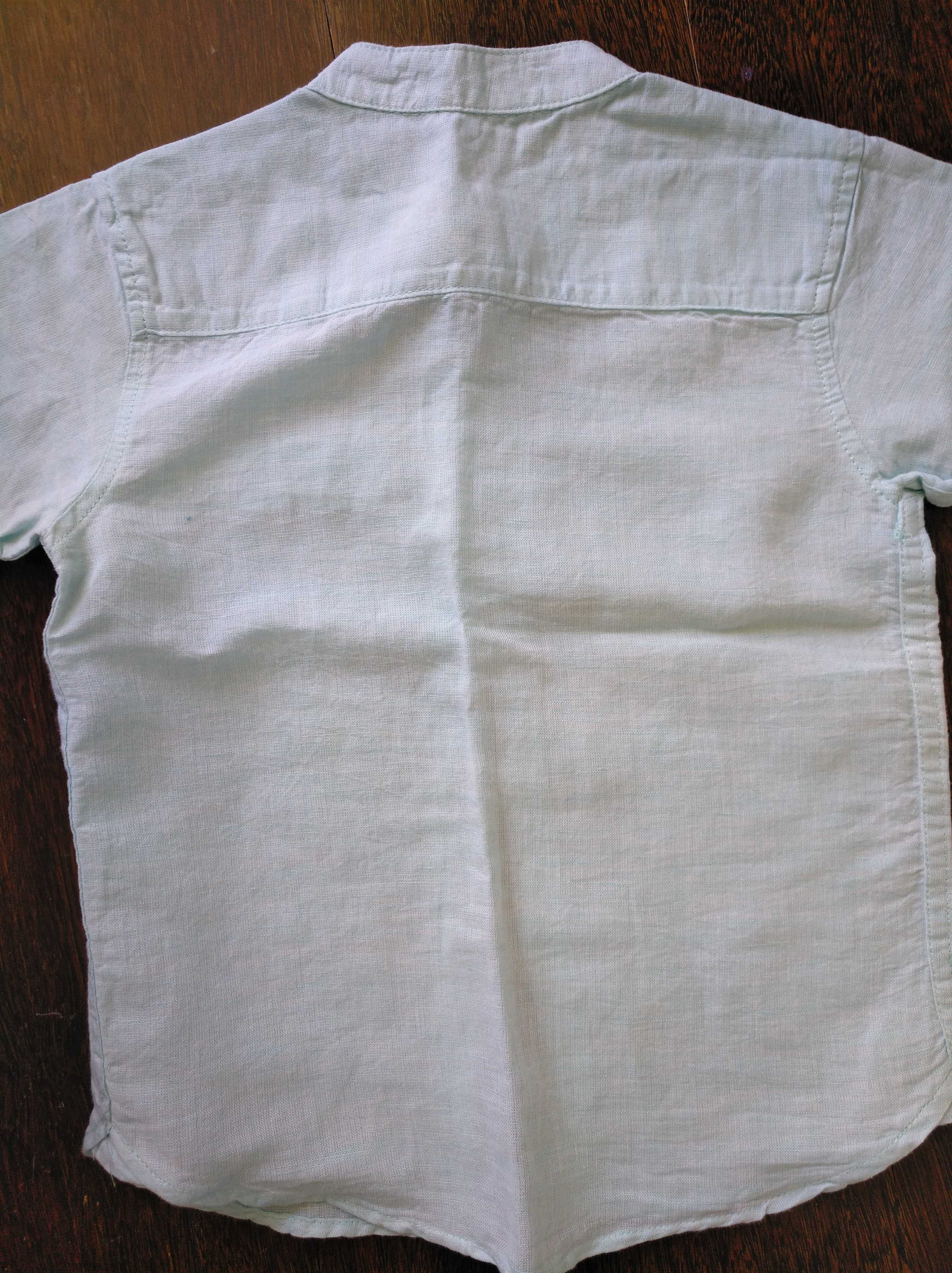 Camisa  de menino de cor verde água n se jáova