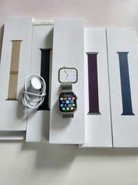 Apple watch iWatch 7 45mm e-sim Gold + paski / zamiana