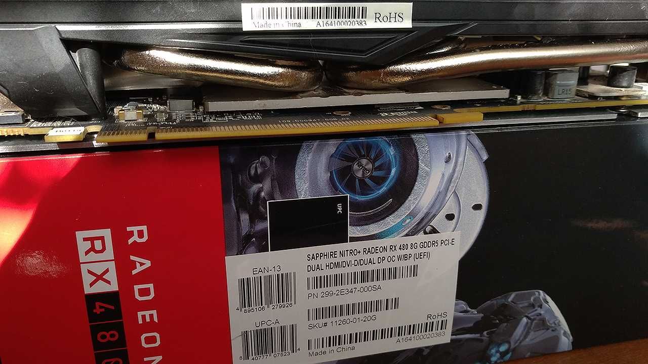 Відеокарта SAPPHIRE NITRO+ Radeon RX480 8G GDDR5 DUAL OC