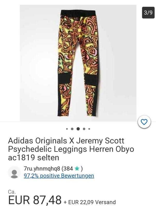 Спортивные брюки штаны легинсы оригинал  Adidas & jeremy scott л