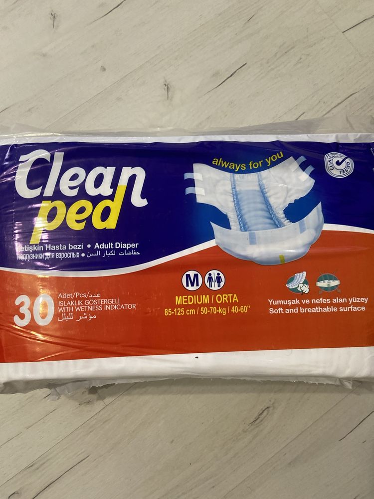 Продам подгузники Clean ped M