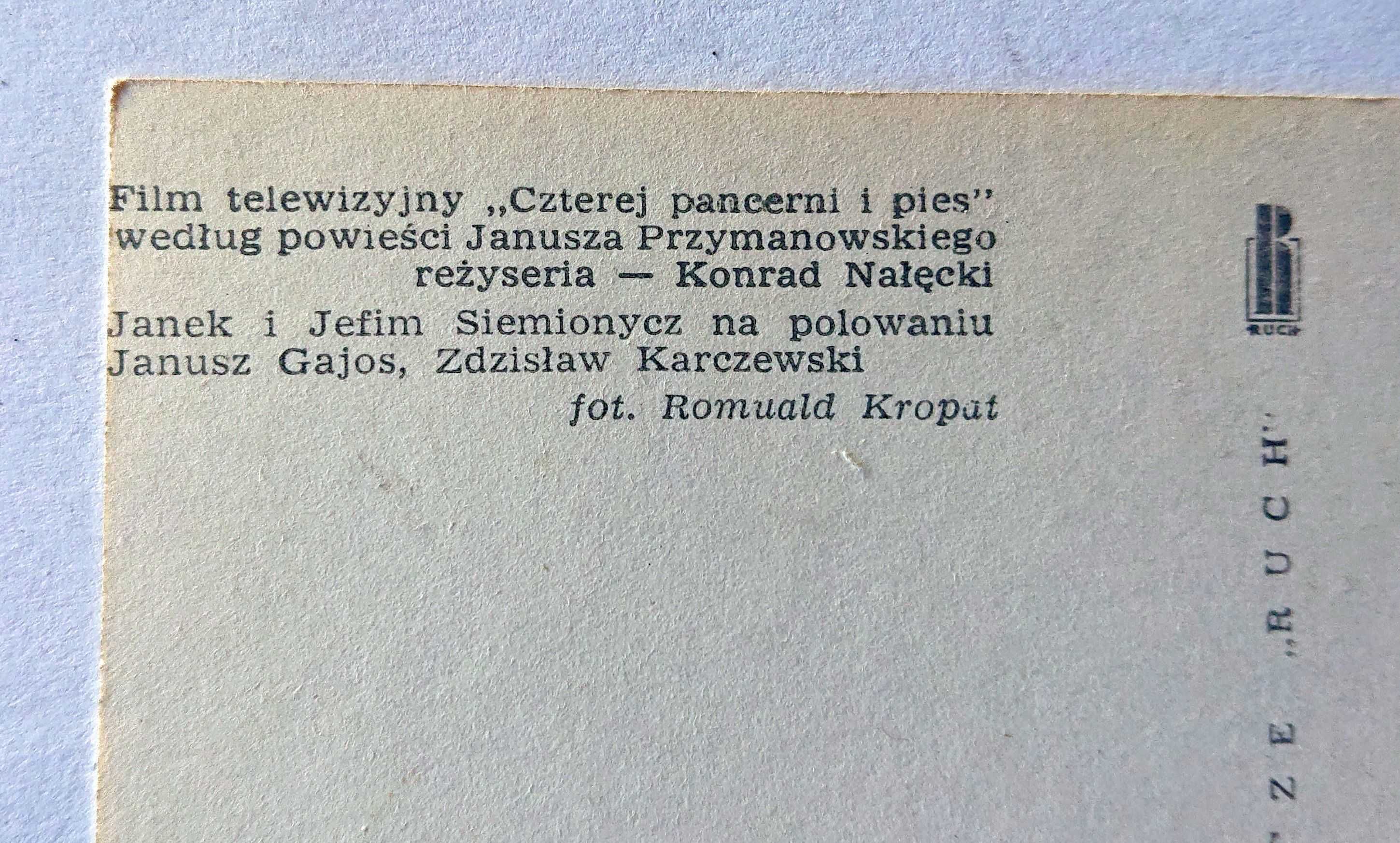 Kartka pocztowa - Czterej pancerni i pies - RUCH czysta - 1970 - Nr 49