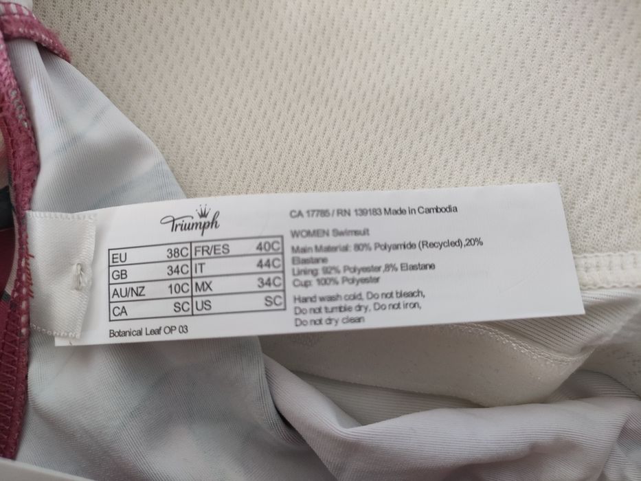 Jednoczęściowy strój kąpielowy Triumph rozm. 75C/M