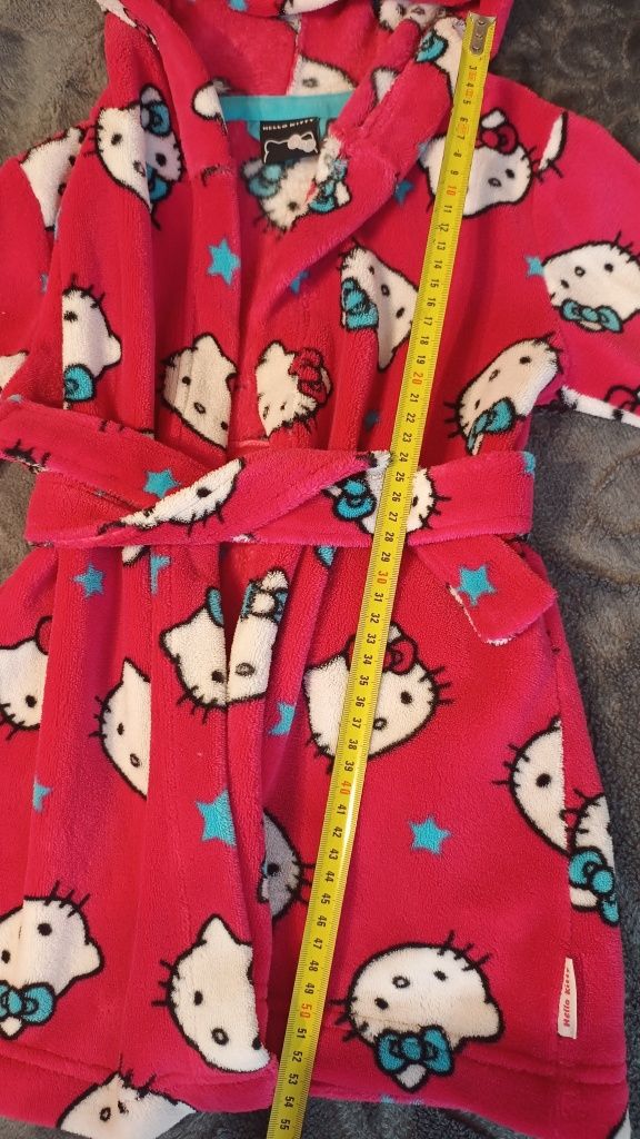 Szlafrok dziewczęcy różowy  Hello Kitty