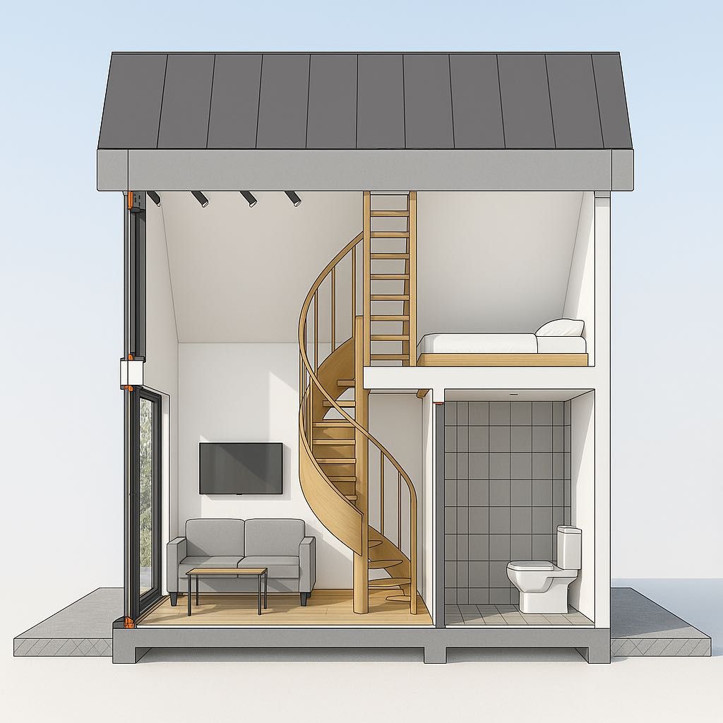 Nowoczesny dom Prefabrykowany 47 m² – GOTOWY W SUPER CENIE!